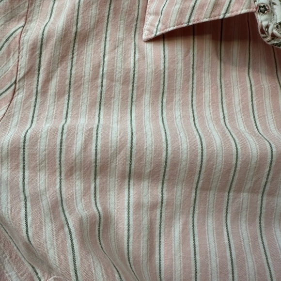 Croft & Barrow Striped Shirt Dress - Size Medium - Picture 6 of 7